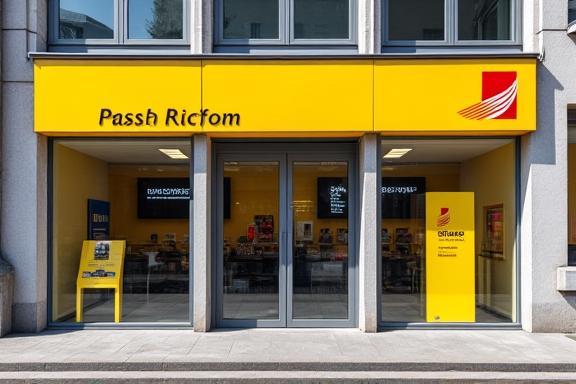 Eine Filiale der Schweizerischen Post von aussen